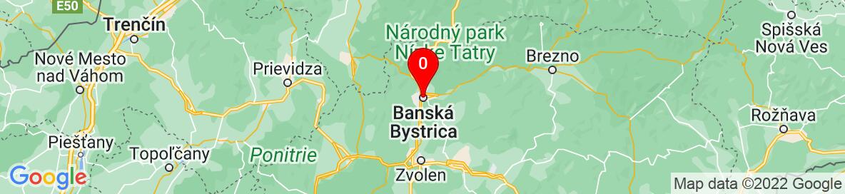 Map of Banská Bystrica,Slovakia. Weitere detaillierte Karte ist nur für registrierte Benutzer. Bitte registrieren oder einloggen.