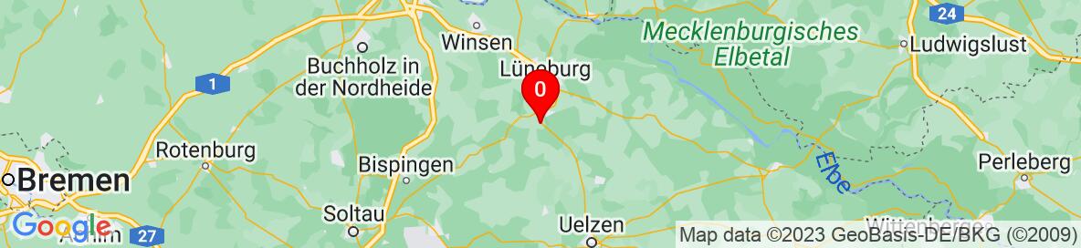 Map of Melbeck, Niedersachsen, Deutschland. Weitere detaillierte Karte ist nur für registrierte Benutzer. Bitte registrieren oder einloggen.
