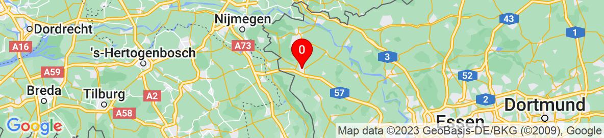 Map of Goch, Düsseldorf, Nordrhein-Westfalen, Deutschland. Weitere detaillierte Karte ist nur für registrierte Benutzer. Bitte registrieren oder einloggen.